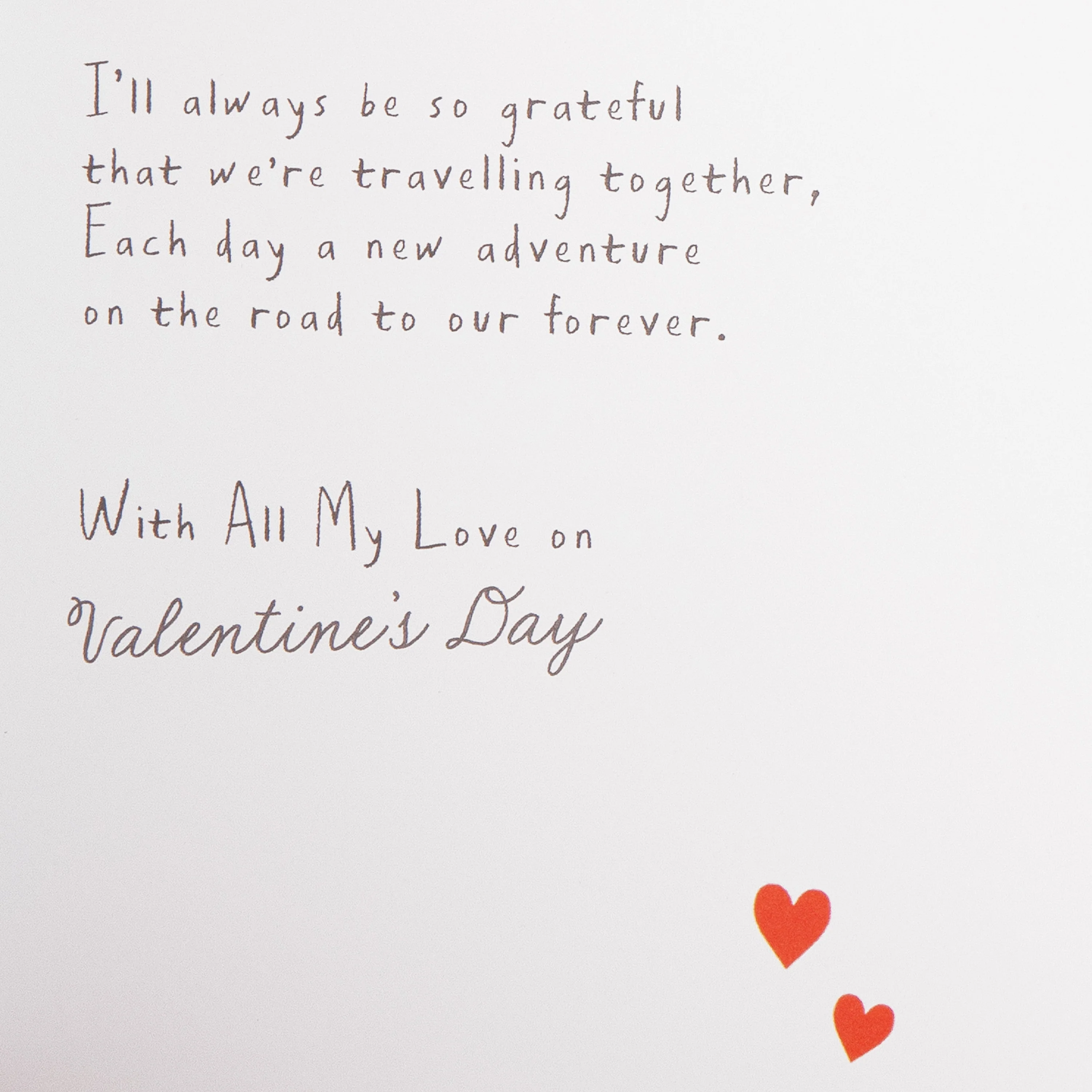 Valentine's Day Card for Wife - Flowers & Envelope Design - Image 3