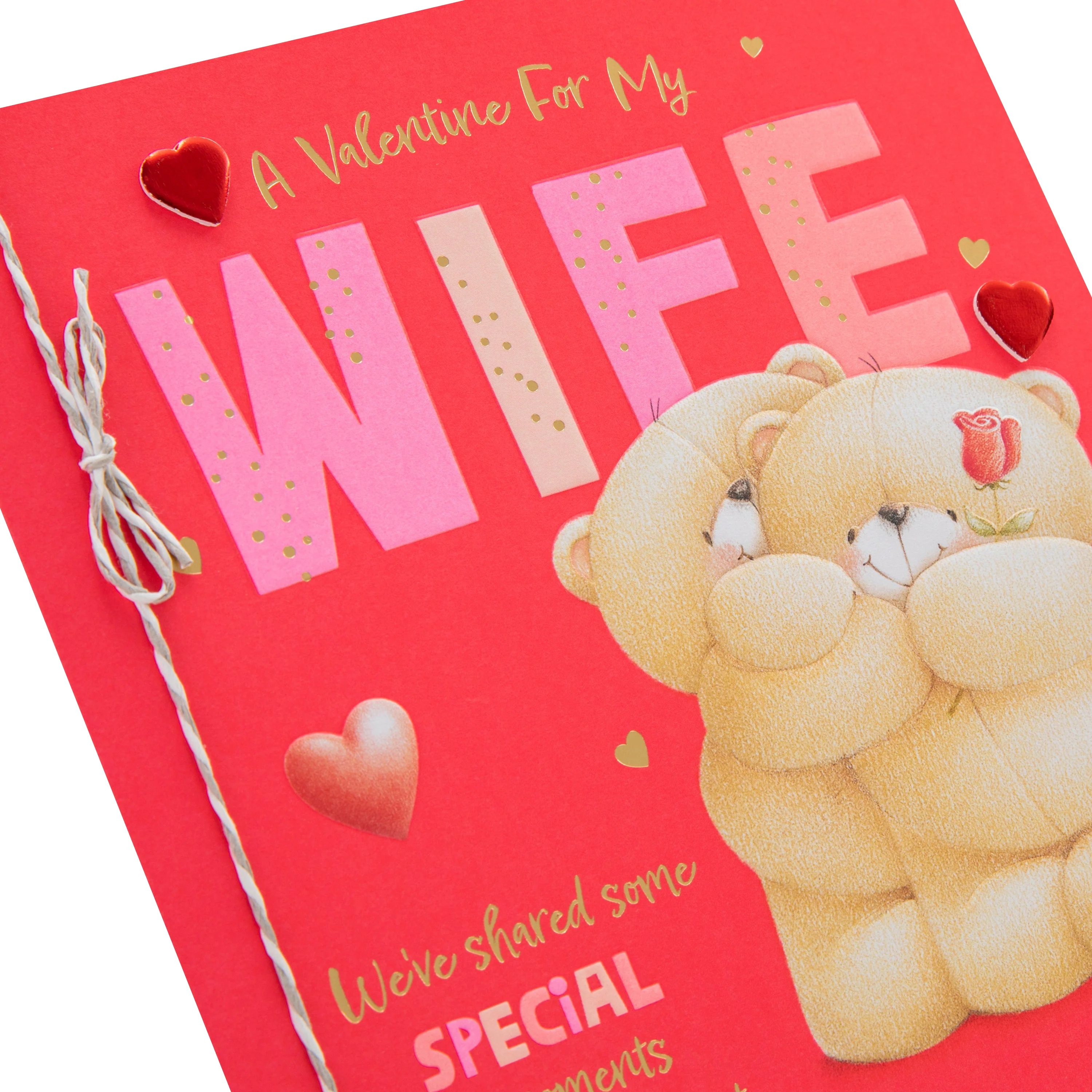 Valentine's Day Card for Wife - Forever Friends Hugging Bears - Image 6