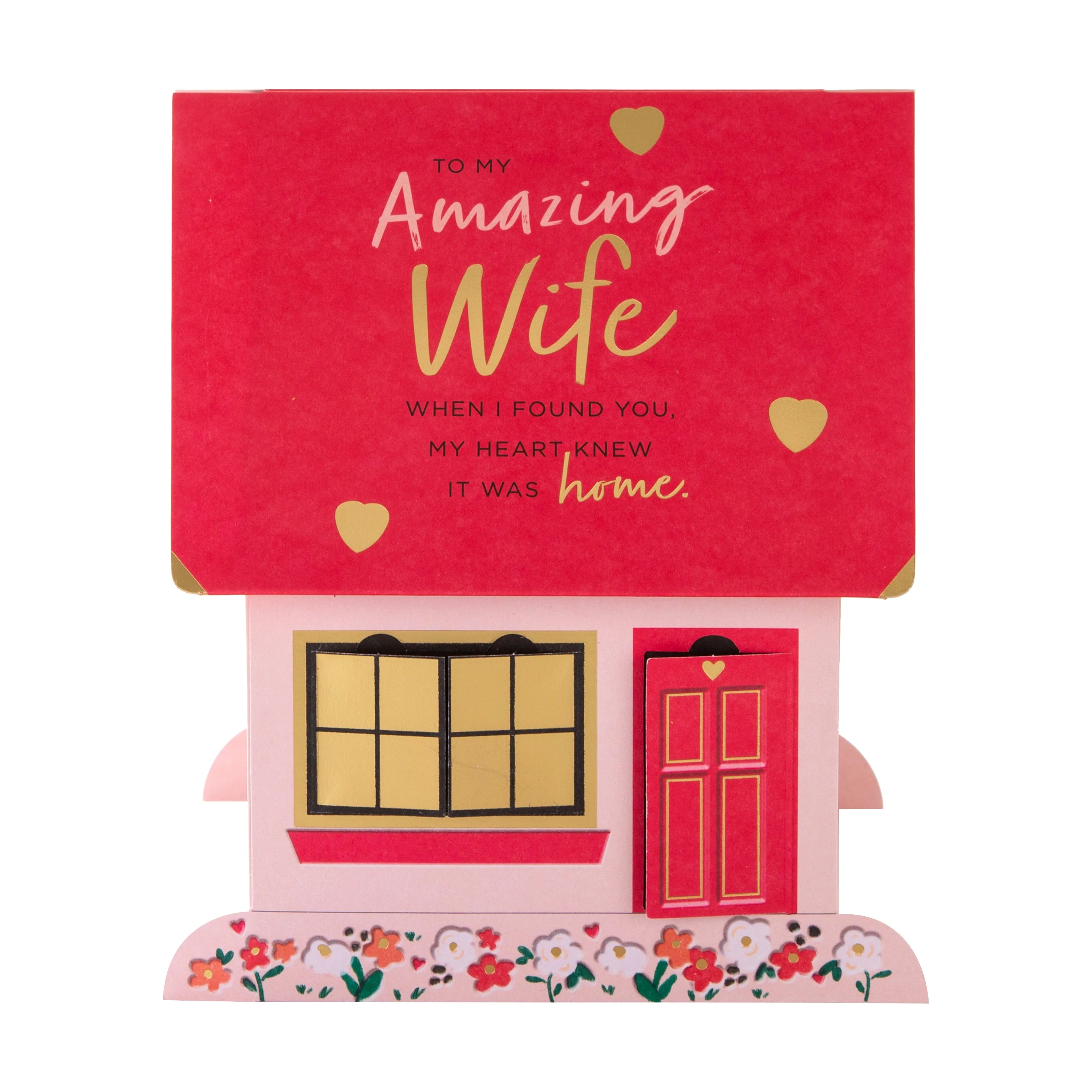 Valentine's Day Card for Wife - Pop Up 3D House Design - Image 3