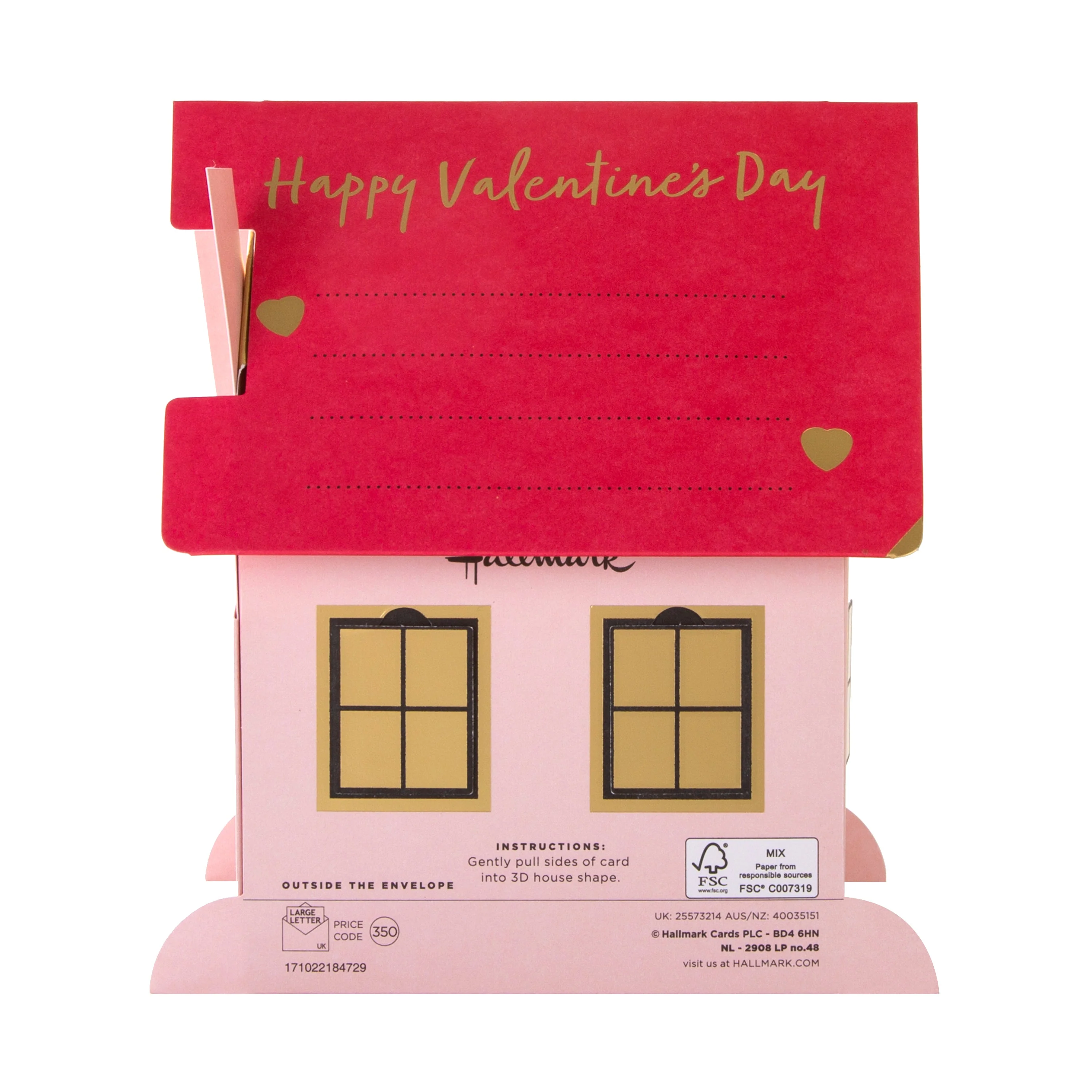 Valentine's Day Card for Wife - Pop Up 3D House Design - Image 5