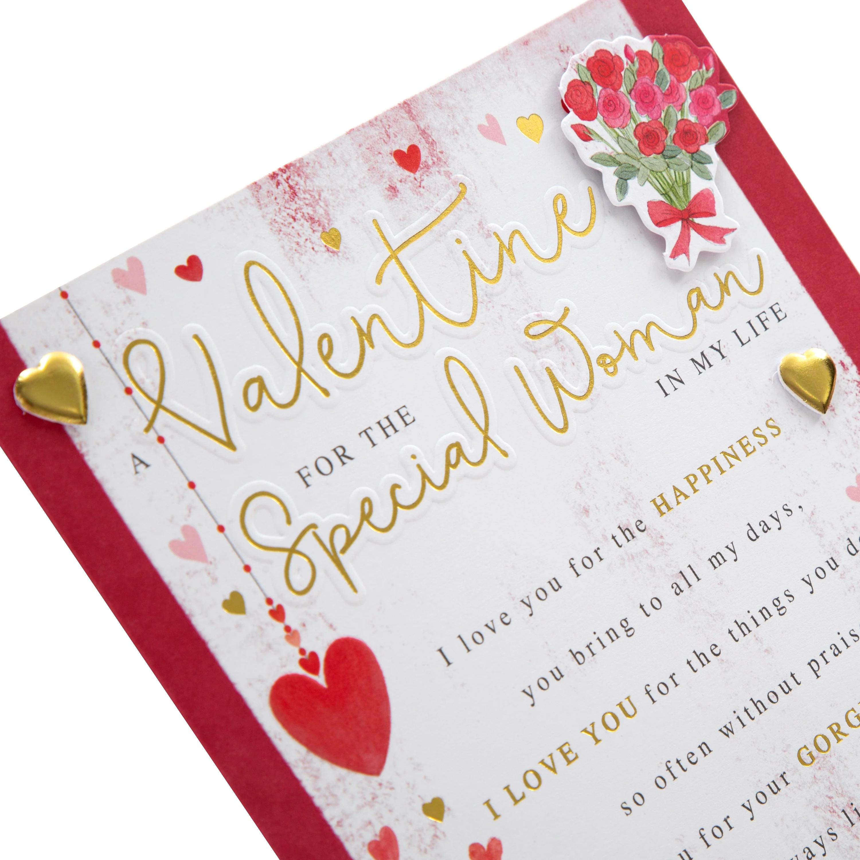 Valentine's Day Card for Woman I Love - Traditional Heartfelt Verse Design - Image 5