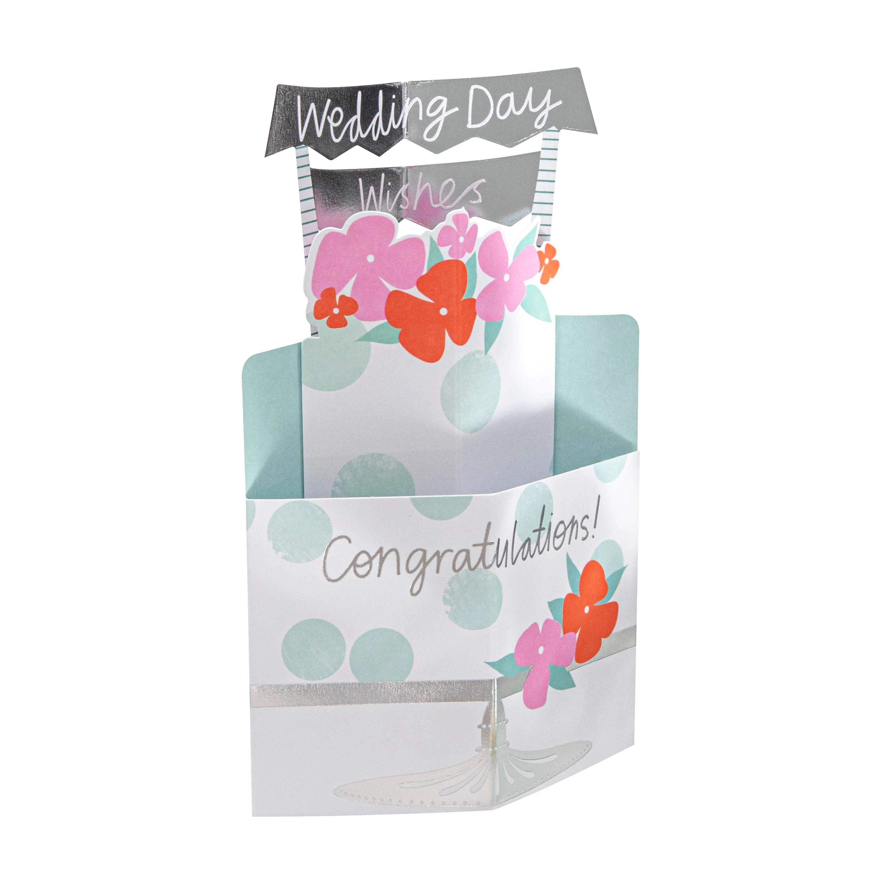 Wedding Card - 3D Pop-Up Cake Design - Image 2