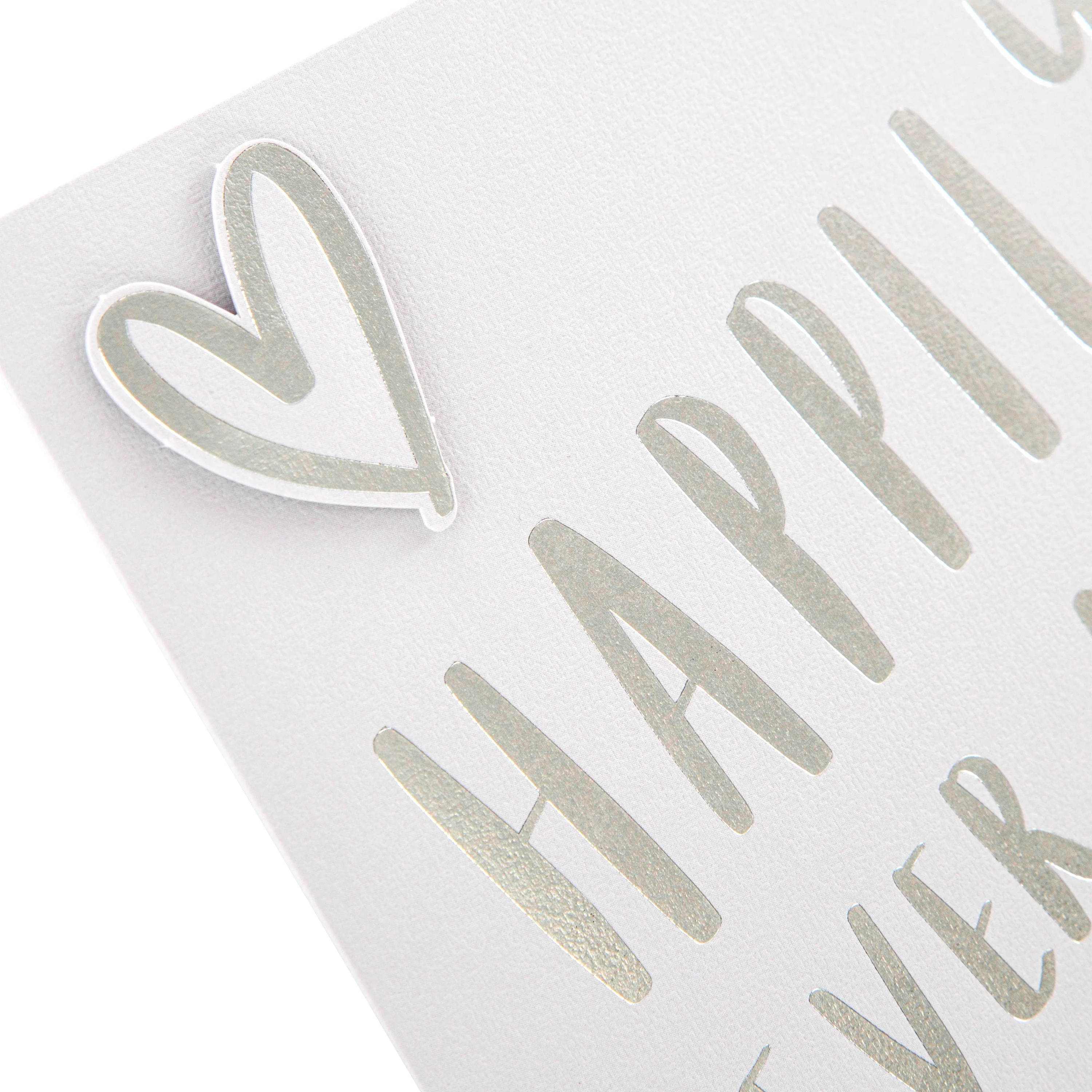 Wedding Congratulations Card - Contemporary Text Based Design - Image 4
