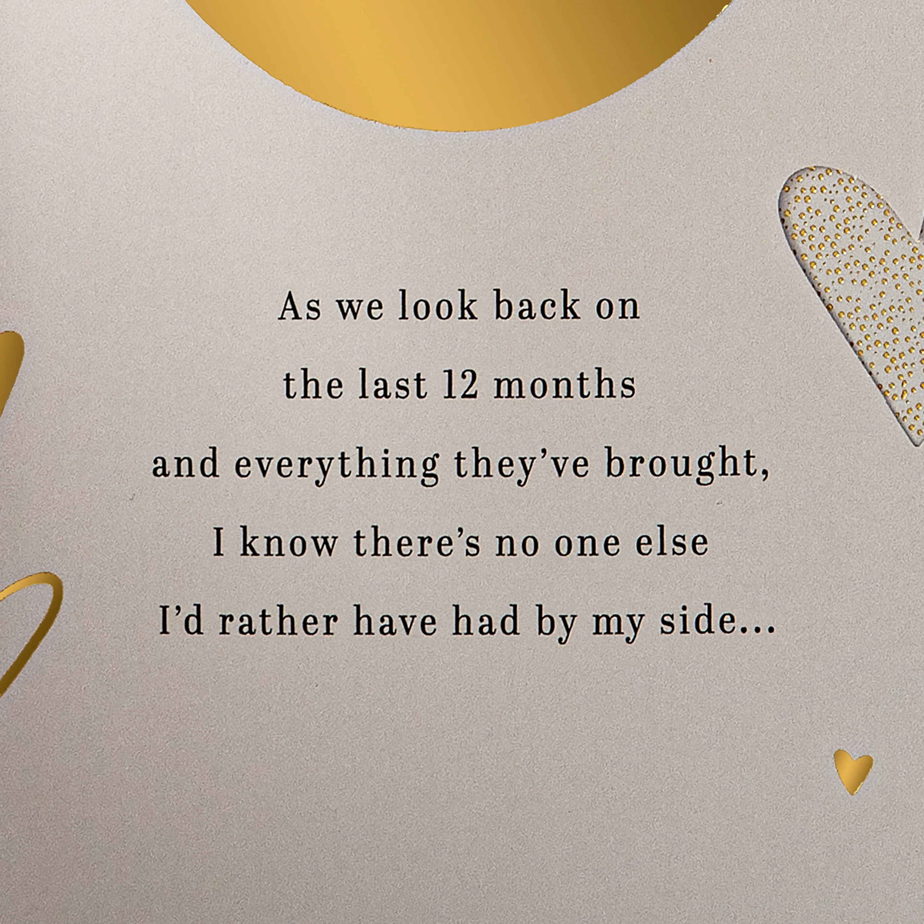 Wife Christmas Card - Special Sentiment, Mistletoe Design - Image 3