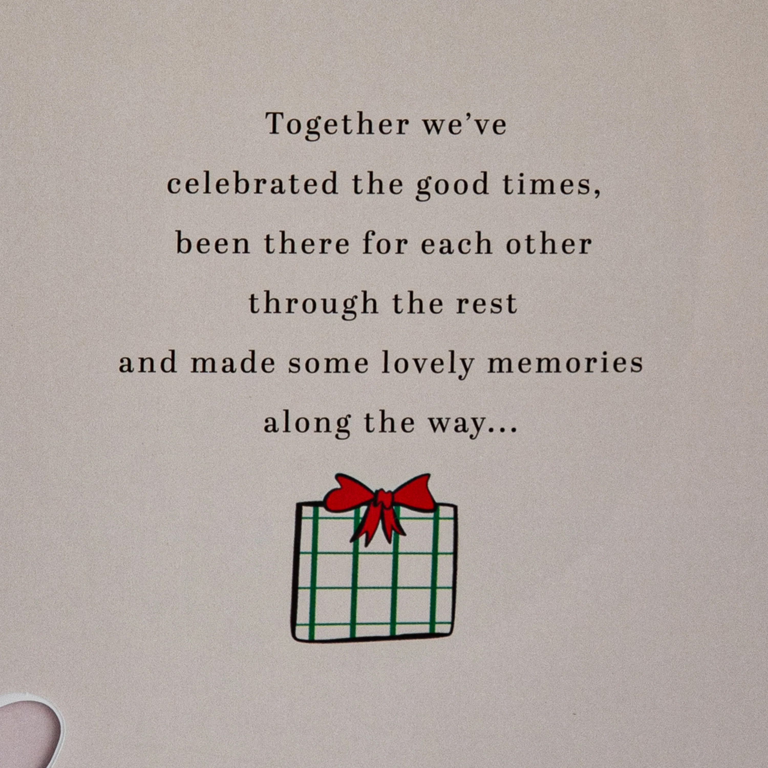 Wife Christmas Card - Special Sentiment, Mistletoe Design - Image 5